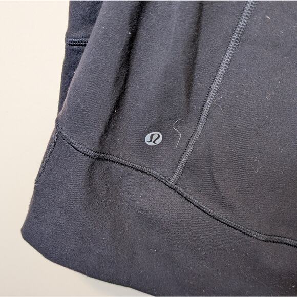 Lululemon Athletica Black Scuba Hoodie High Collar Zip Front Size 6 - Picture 5 of 8